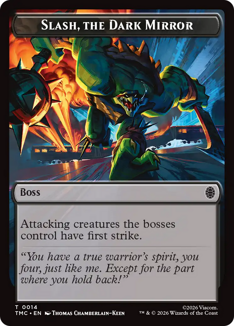 Slash, The Dark Mirror [Teenage Mutant Ninja Turtles Commander Tokens] | Magic Magpie