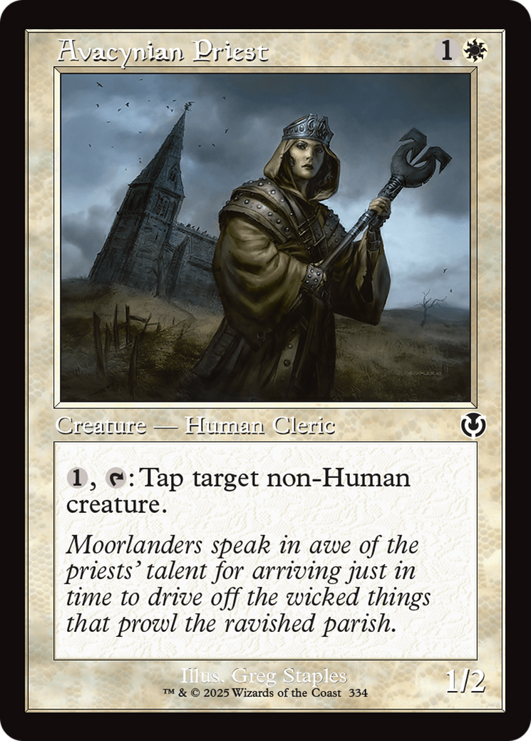 Avacynian Priest (Retro Frame) [Innistrad Remastered] | Magic Magpie