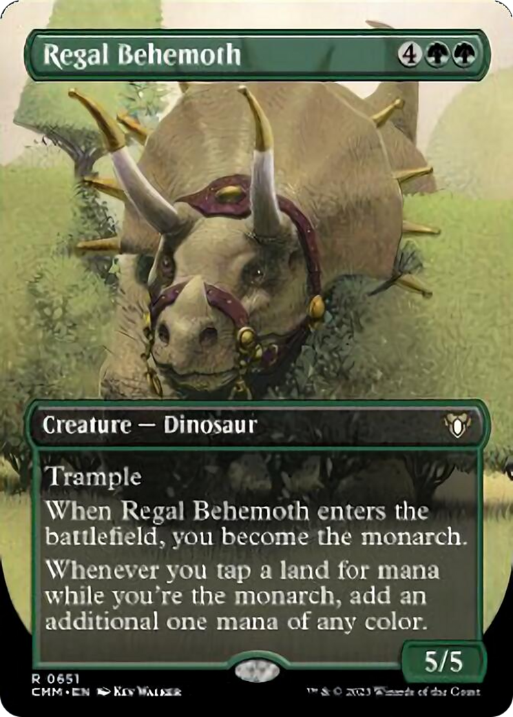 Regal Behemoth (Borderless Alternate Art) [Commander Masters] | Magic Magpie