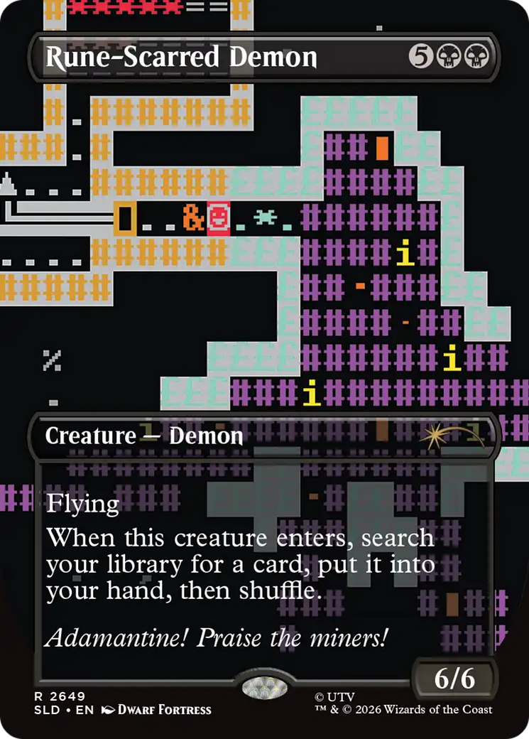 Rune-Scarred Demon [Secret Lair Drop Series] | Magic Magpie