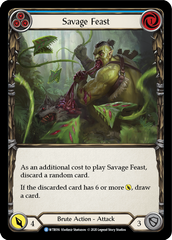 Savage Feast (Blue) [U-WTR016] (Welcome to Rathe Unlimited)  Unlimited Rainbow Foil | Magic Magpie