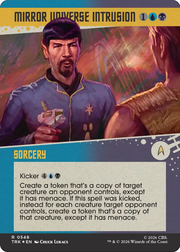 Mirror Universe Intrusion (Showcase) (Surge Foil) [Star Trek] | Magic Magpie