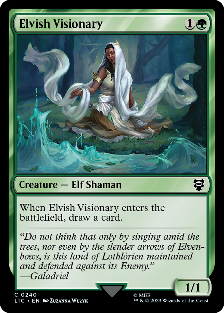 Elvish Visionary [The Lord of the Rings: Tales of Middle-Earth Commander] | Magic Magpie