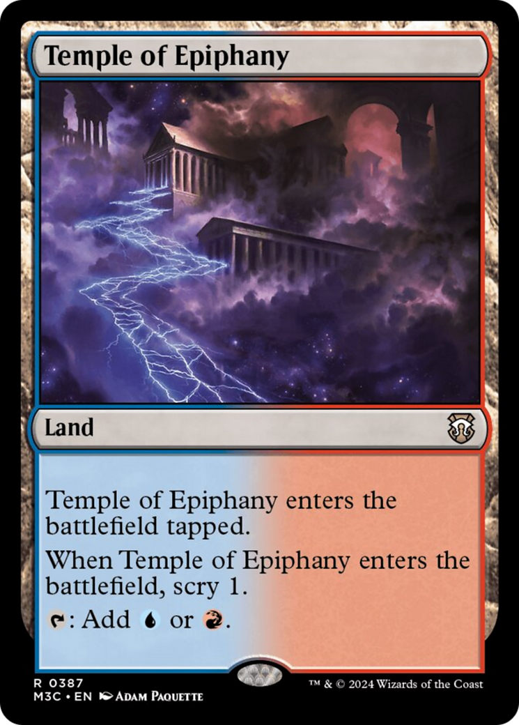 Temple of Epiphany (Ripple Foil) [Modern Horizons 3 Commander] | Magic Magpie