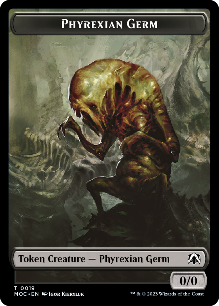 Phyrexian Germ // Myr Double-Sided Token [March of the Machine Commander Tokens] | Magic Magpie