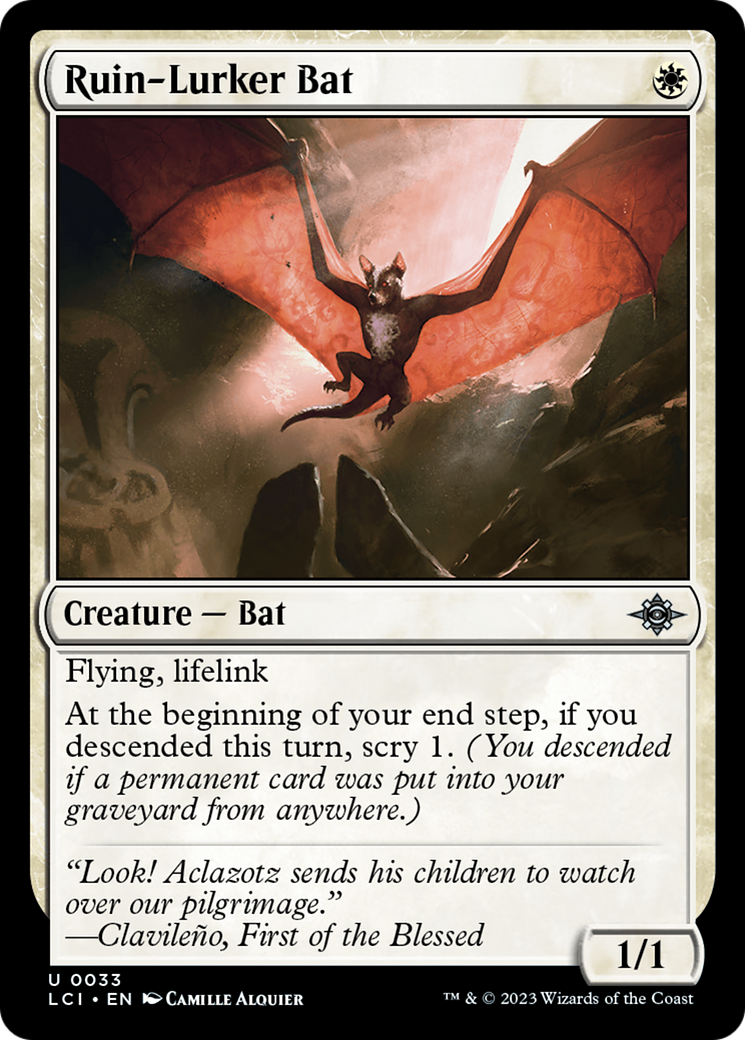 Ruin-Lurker Bat [The Lost Caverns of Ixalan] | Magic Magpie