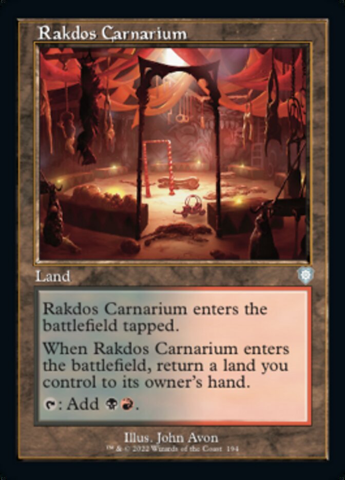 Rakdos Carnarium (Retro) [The Brothers' War Commander] | Magic Magpie