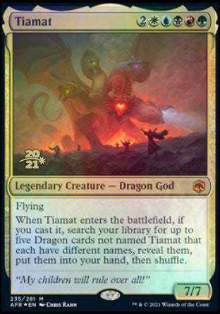 Tiamat [Dungeons & Dragons: Adventures in the Forgotten Realms Prerelease Promos] | Magic Magpie