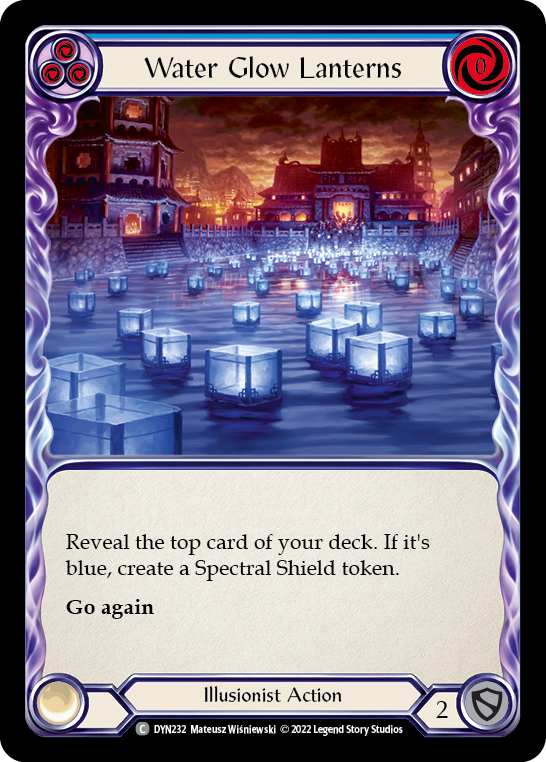 Water Glow Lanterns (Blue) [DYN232] (Dynasty)  Rainbow Foil | Magic Magpie