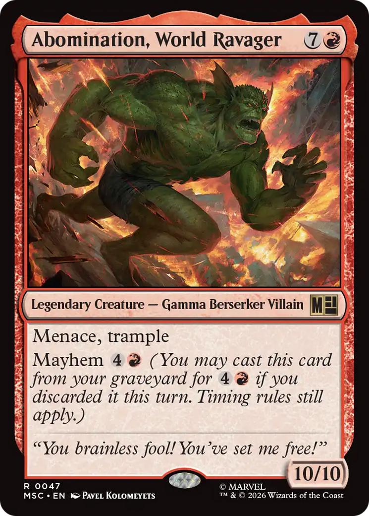 Abomination, World Ravager [Marvel Super Heroes Commander] | Magic Magpie