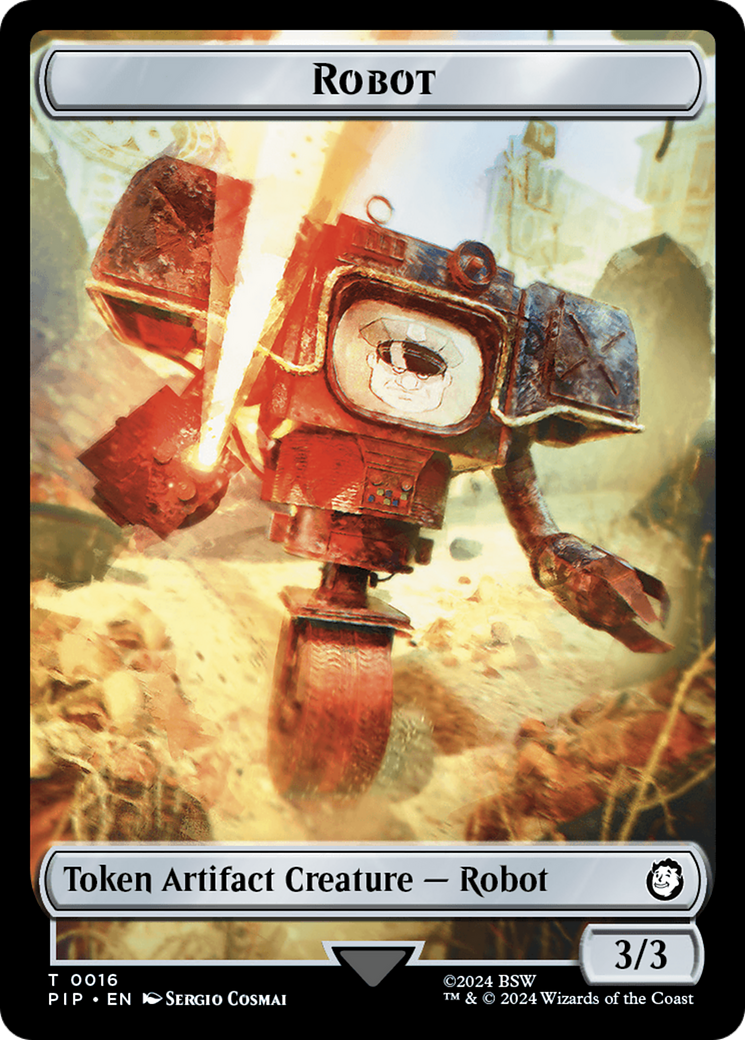 Energy Reserve // Robot Double-Sided Token [Fallout Tokens] | Magic Magpie