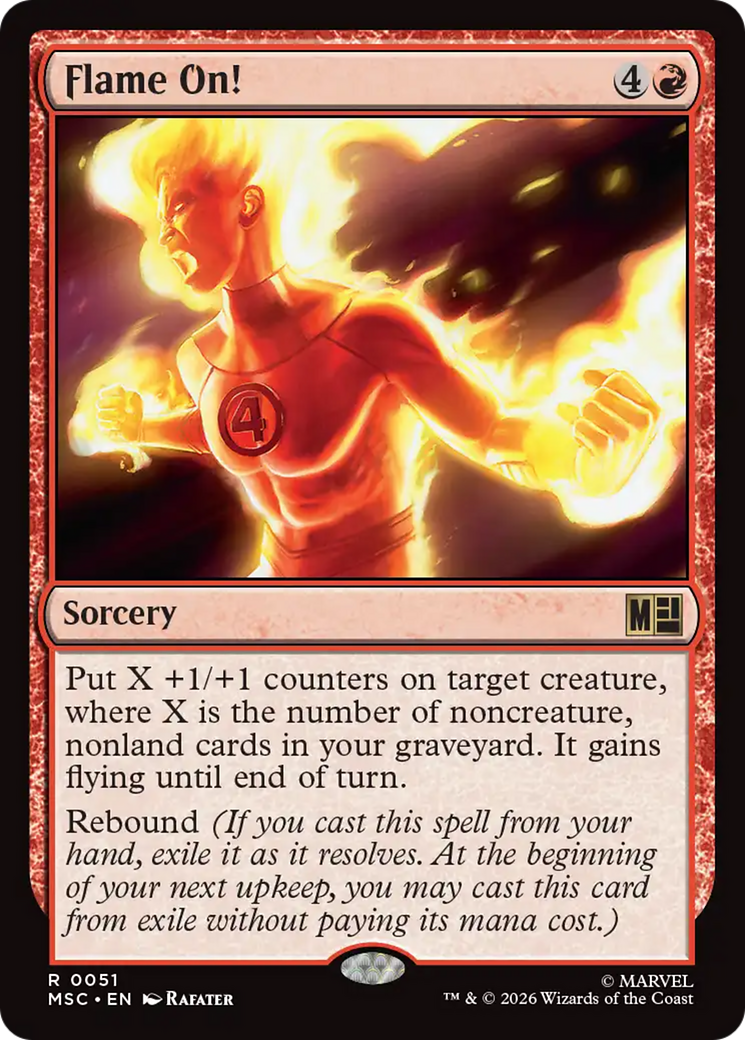 Flame On! (Surge Foil) [Marvel Super Heroes Commander] | Magic Magpie