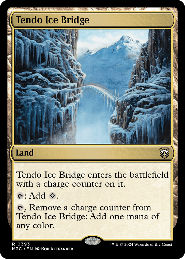 Tendo Ice Bridge (Ripple Foil) [Modern Horizons 3 Commander] | Magic Magpie