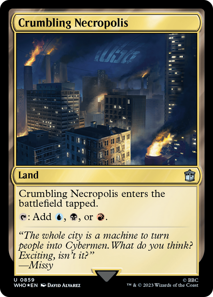 Crumbling Necropolis (Surge Foil) [Doctor Who] | Magic Magpie