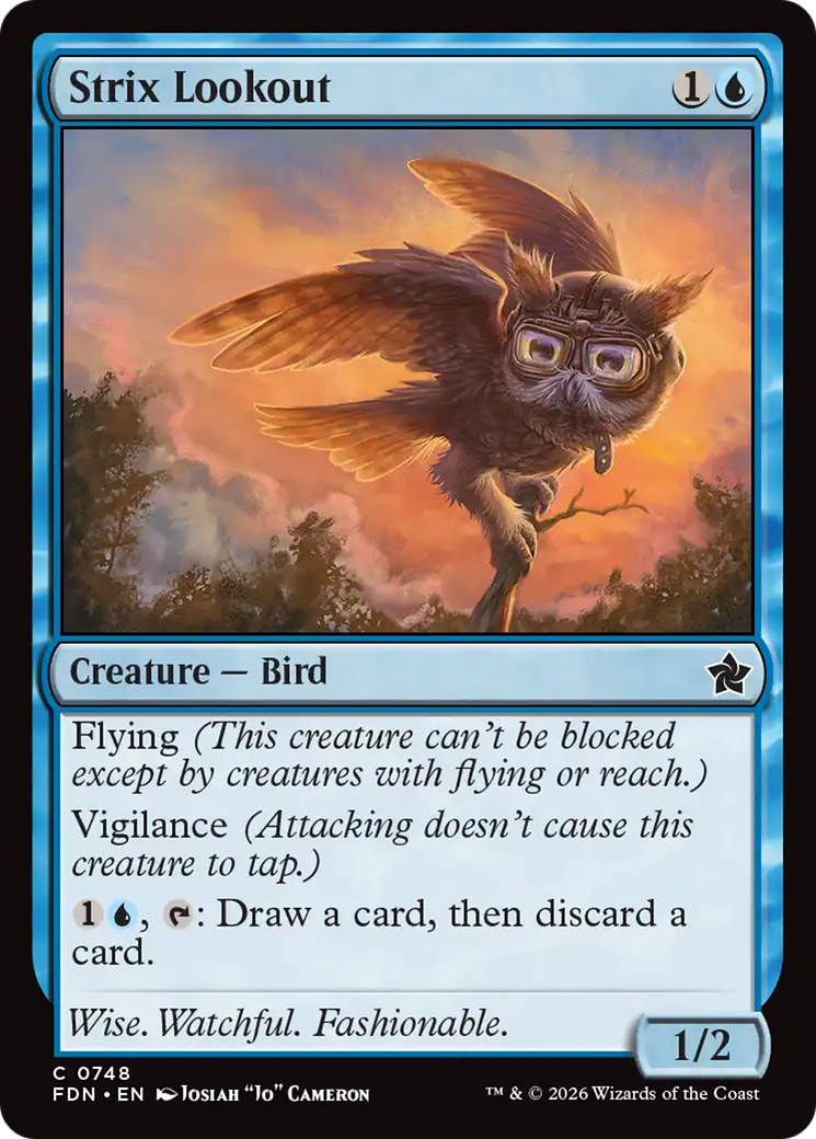 Strix Lookout (0748) [Foundations] | Magic Magpie