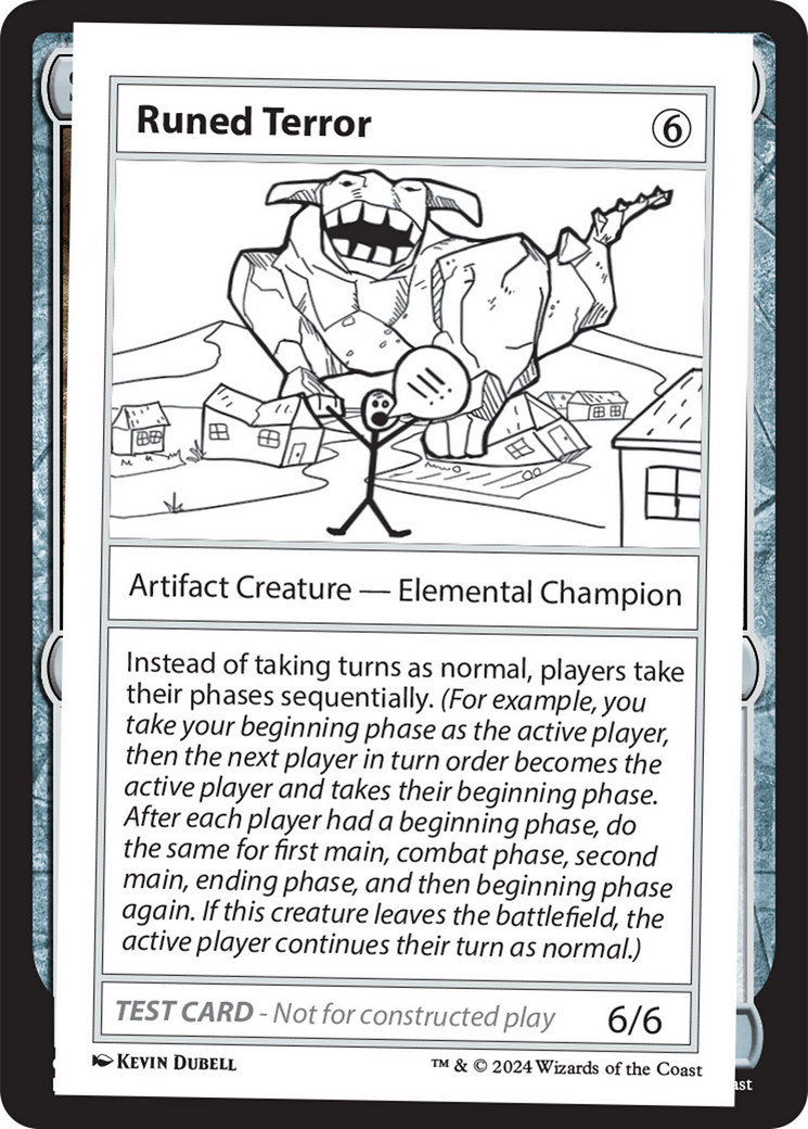 Runed Terror [Mystery Booster 2 Playtest Cards] | Magic Magpie