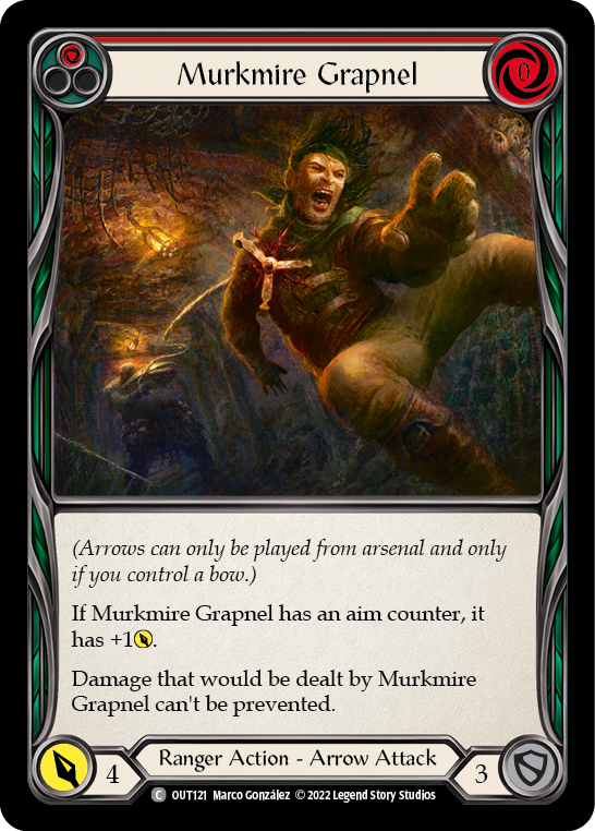 Murkmire Grapnel (Red) [OUT121] (Outsiders)  Rainbow Foil | Magic Magpie