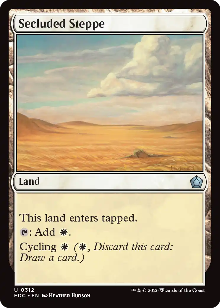 Secluded Steppe [Foundations Commander] | Magic Magpie