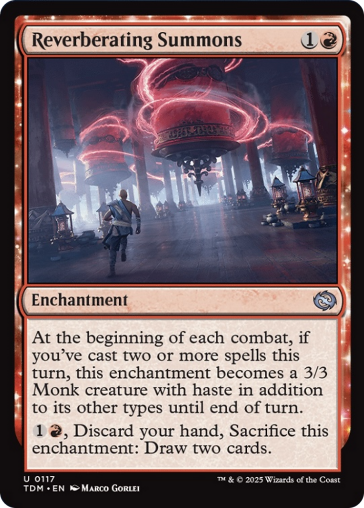 Reverberating Summons [Tarkir: Dragonstorm] | Magic Magpie