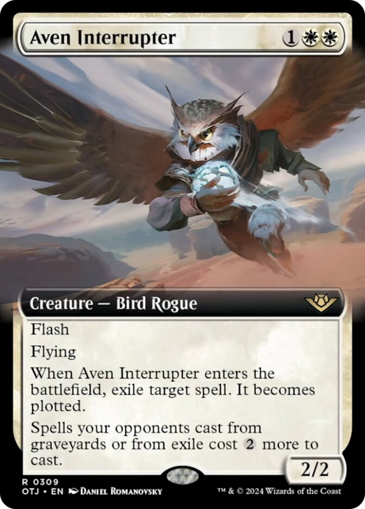 Aven Interrupter (Extended Art) [Outlaws of Thunder Junction] | Magic Magpie