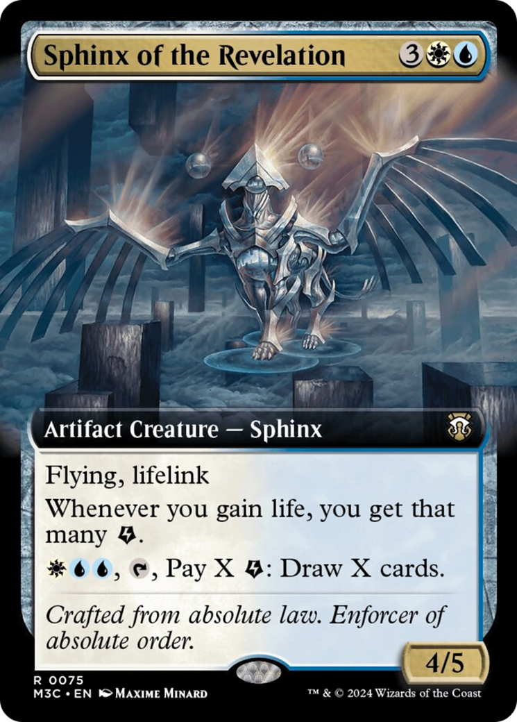 Sphinx of the Revelation (Extended Art) (Ripple Foil) [Modern Horizons 3 Commander] | Magic Magpie