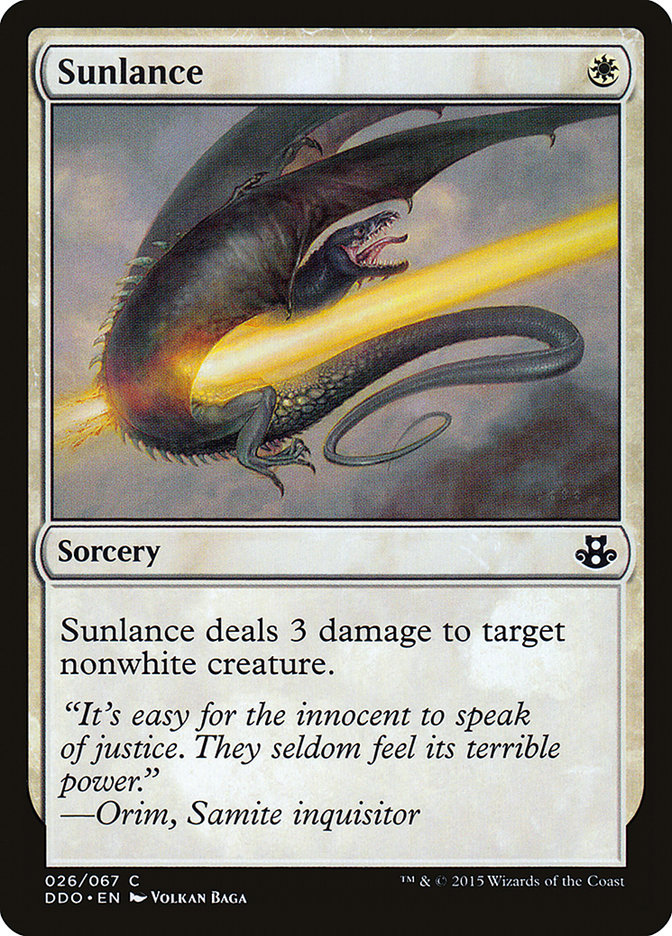 Sunlance [Duel Decks: Elspeth vs. Kiora] | Magic Magpie