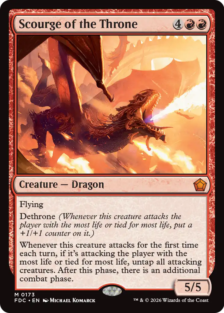 Scourge of the Throne [Foundations Commander] | Magic Magpie