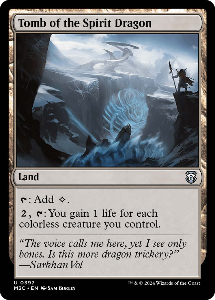 Tomb of the Spirit Dragon (Ripple Foil) [Modern Horizons 3 Commander] | Magic Magpie