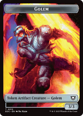 Bird // Golem (0012) Double-Sided Token [Edge of Eternities Commander Tokens] | Magic Magpie