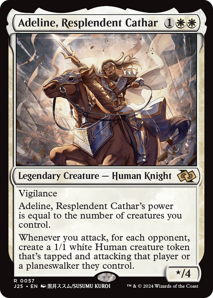 Adeline, Resplendent Cathar (Anime) [Foundations Jumpstart] | Magic Magpie