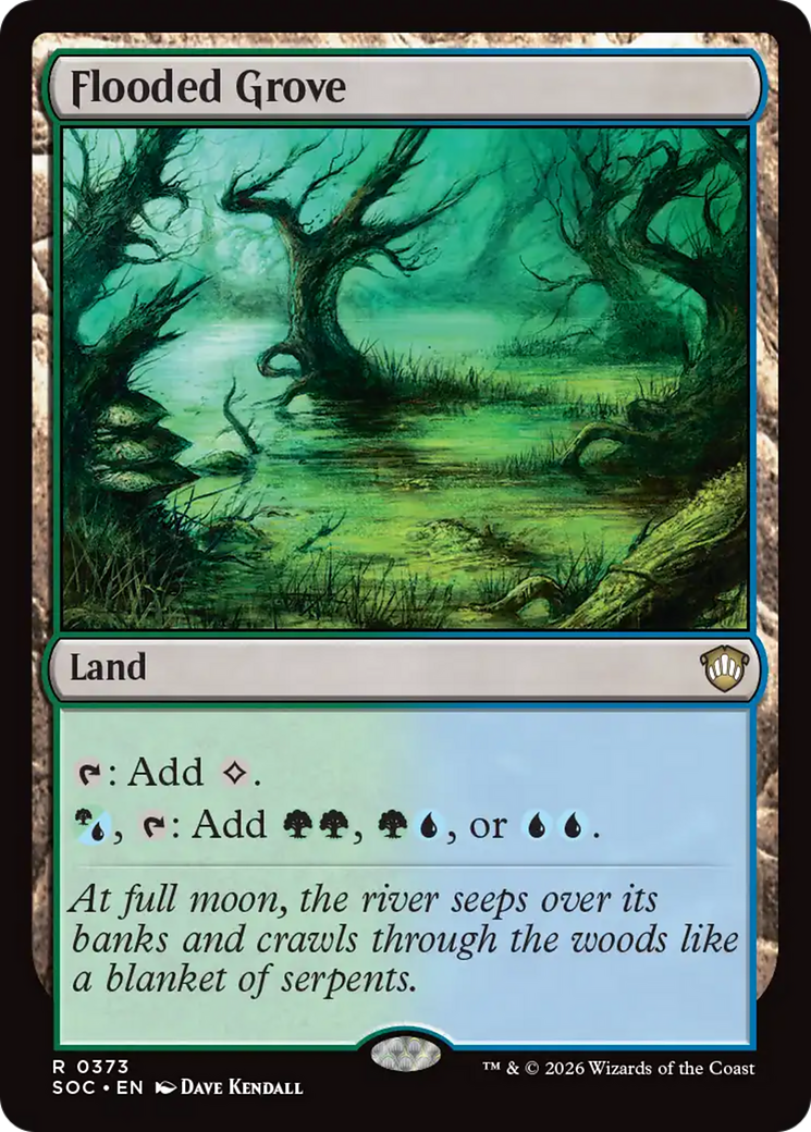 Flooded Grove [Secrets of Strixhaven Commander] | Magic Magpie