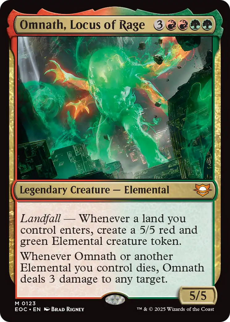 Omnath, Locus of Rage [Edge of Eternities Commander] | Magic Magpie
