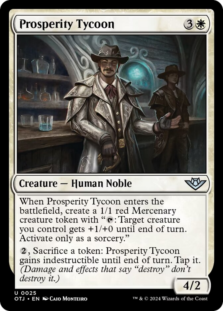 Prosperity Tycoon [Outlaws of Thunder Junction] | Magic Magpie