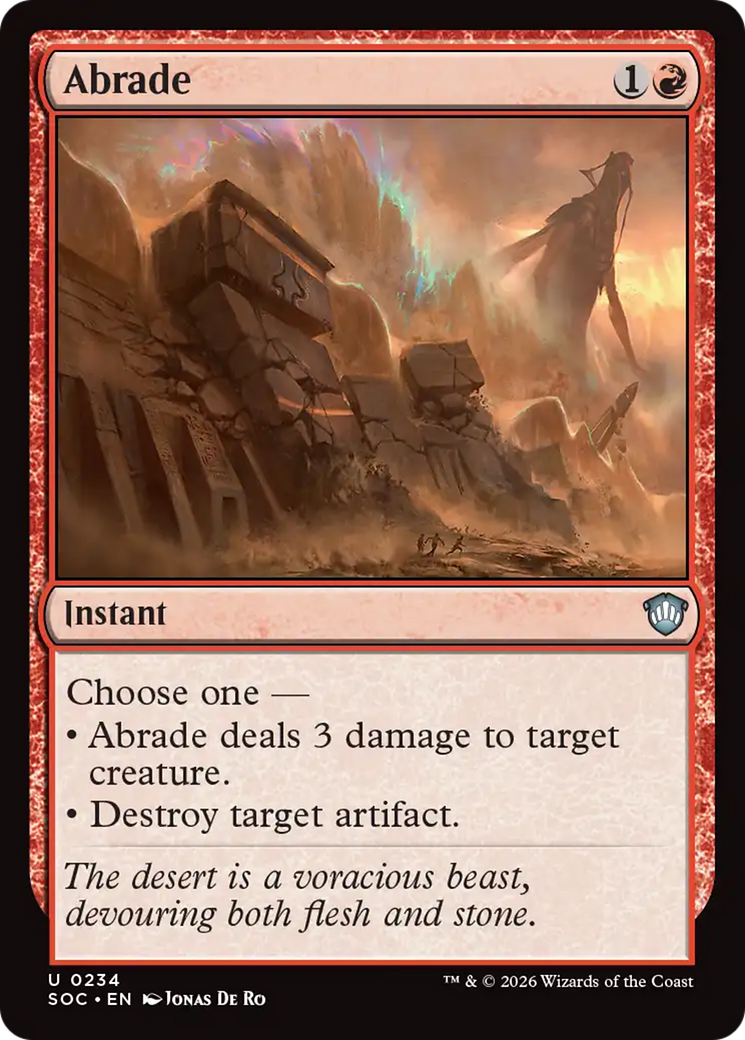 Abrade [Secrets of Strixhaven Commander] | Magic Magpie