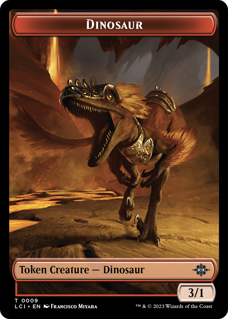 Map // Dinosaur (0009) Double-Sided Token [The Lost Caverns of Ixalan Tokens] | Magic Magpie