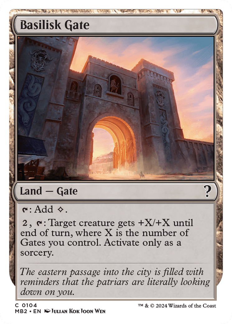 Basilisk Gate (White Border) [Mystery Booster 2] | Magic Magpie