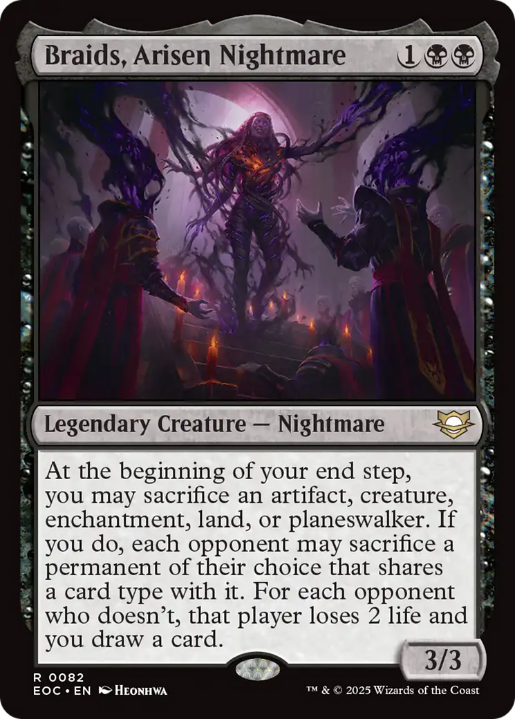 Braids, Arisen Nightmare [Edge of Eternities Commander] | Magic Magpie