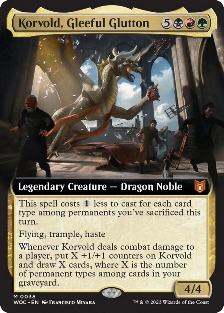 Korvold, Gleeful Glutton (Extended Art) [Wilds of Eldraine Commander] | Magic Magpie