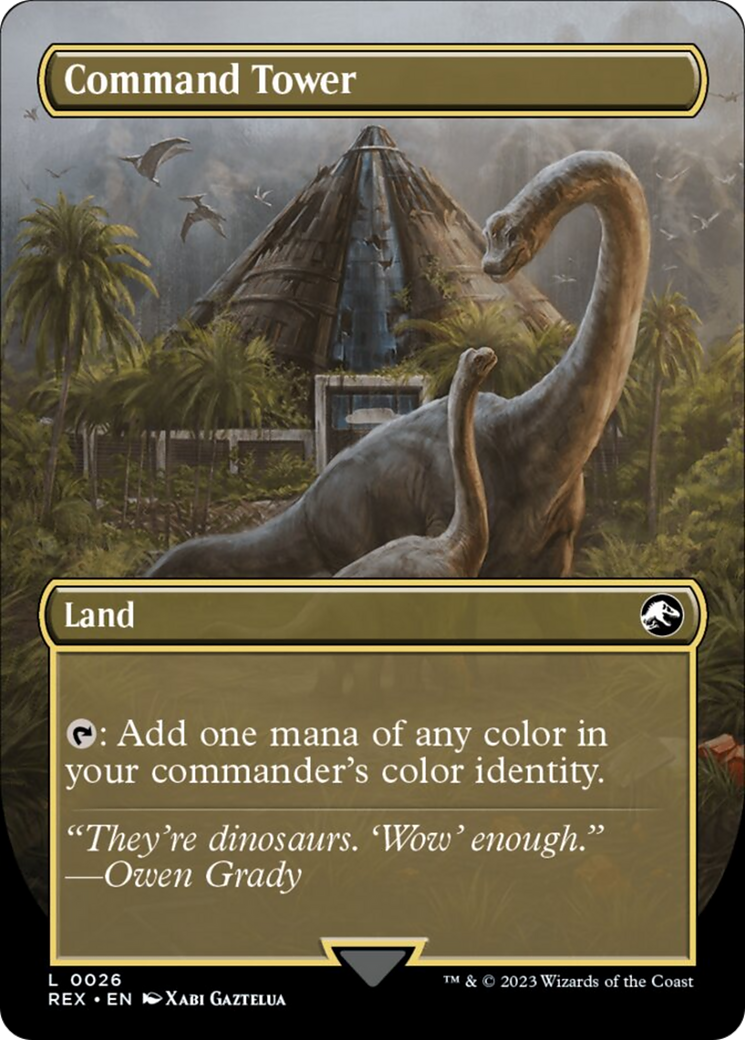 Command Tower // Commander Tower (Borderless) [Jurassic World Collection] | Magic Magpie