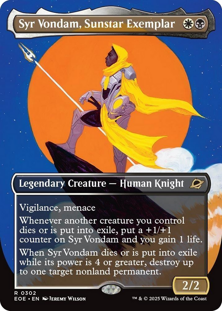 Syr Vondam, Sunstar Exemplar (Borderless) [Edge of Eternities] | Magic Magpie