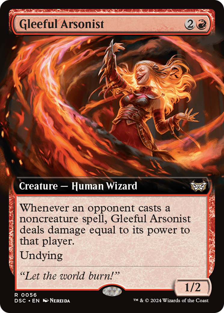 Gleeful Arsonist (Extended Art) [Duskmourn: House of Horror Commander] | Magic Magpie