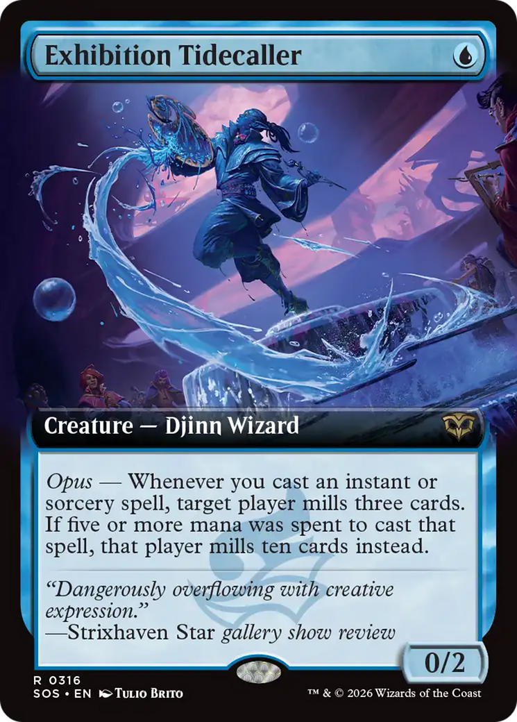 Exhibition Tidecaller (Extended Art) [Secrets of Strixhaven] | Magic Magpie