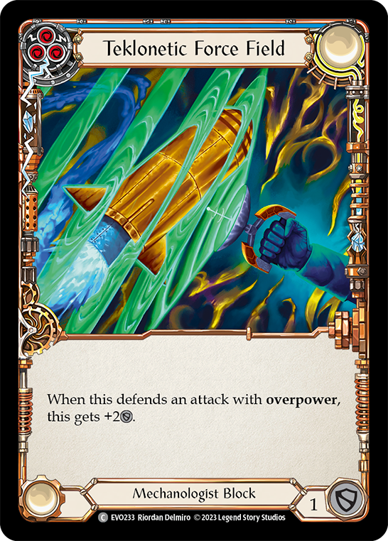 Teklonetic Force Field (Blue) [EVO233] (Bright Lights)  Rainbow Foil | Magic Magpie