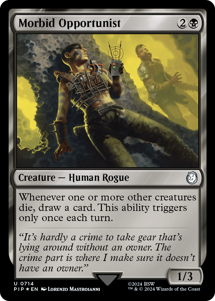 Morbid Opportunist (Surge Foil) [Fallout] | Magic Magpie