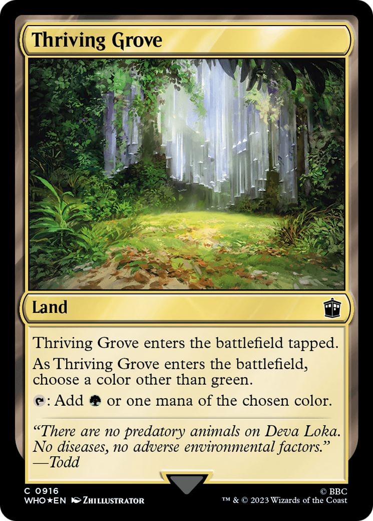 Thriving Grove (Surge Foil) [Doctor Who] | Magic Magpie