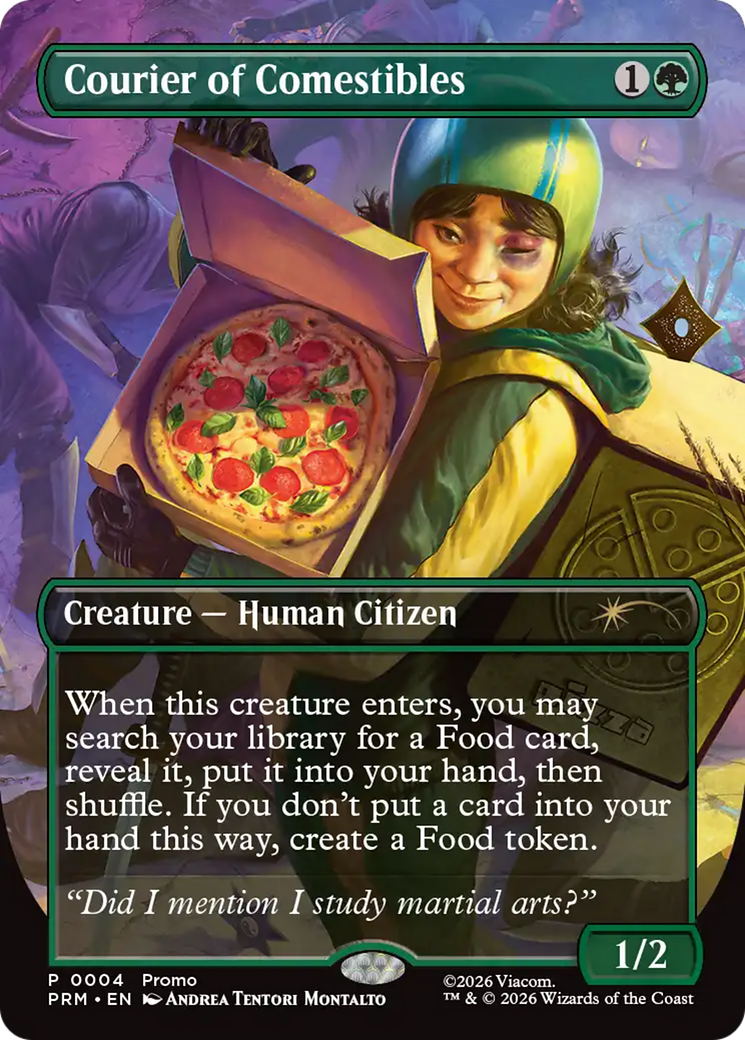 Courier of Comestibles (Borderless) [Wizards Play Network 2026] | Magic Magpie