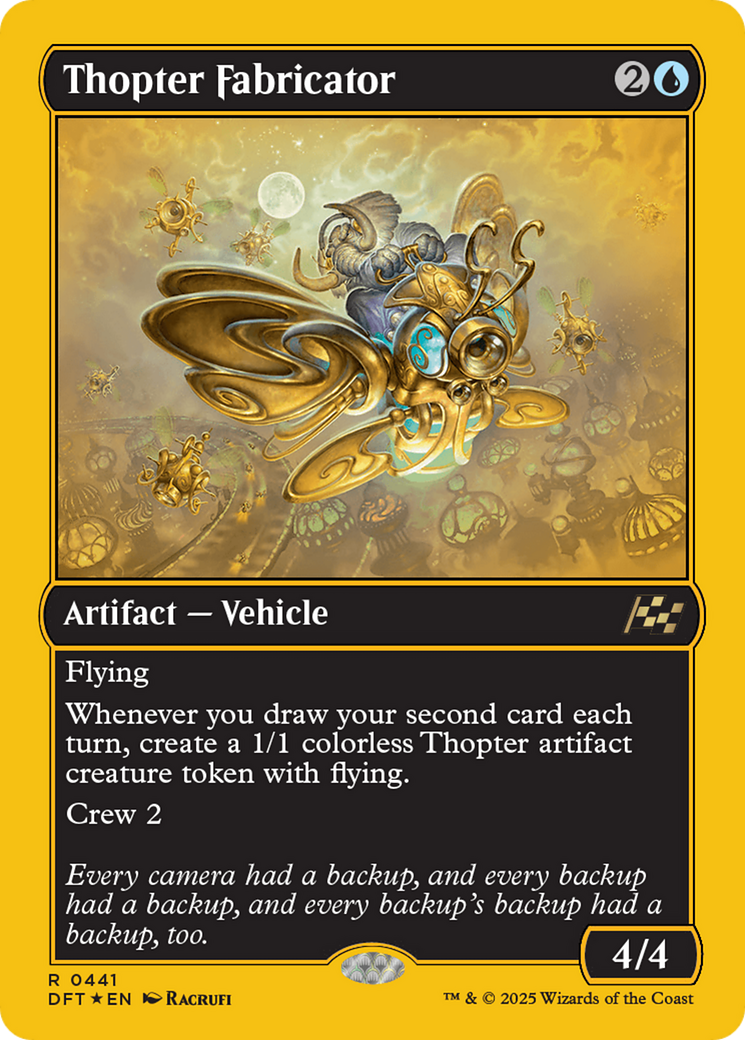 Thopter Fabricator (First-Place Foil) [Aetherdrift] | Magic Magpie