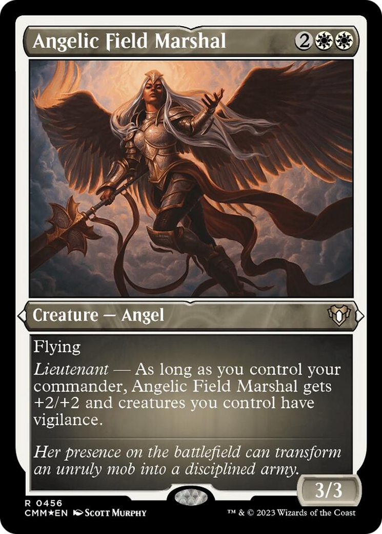 Angelic Field Marshal (Foil Etched) [Commander Masters] | Magic Magpie