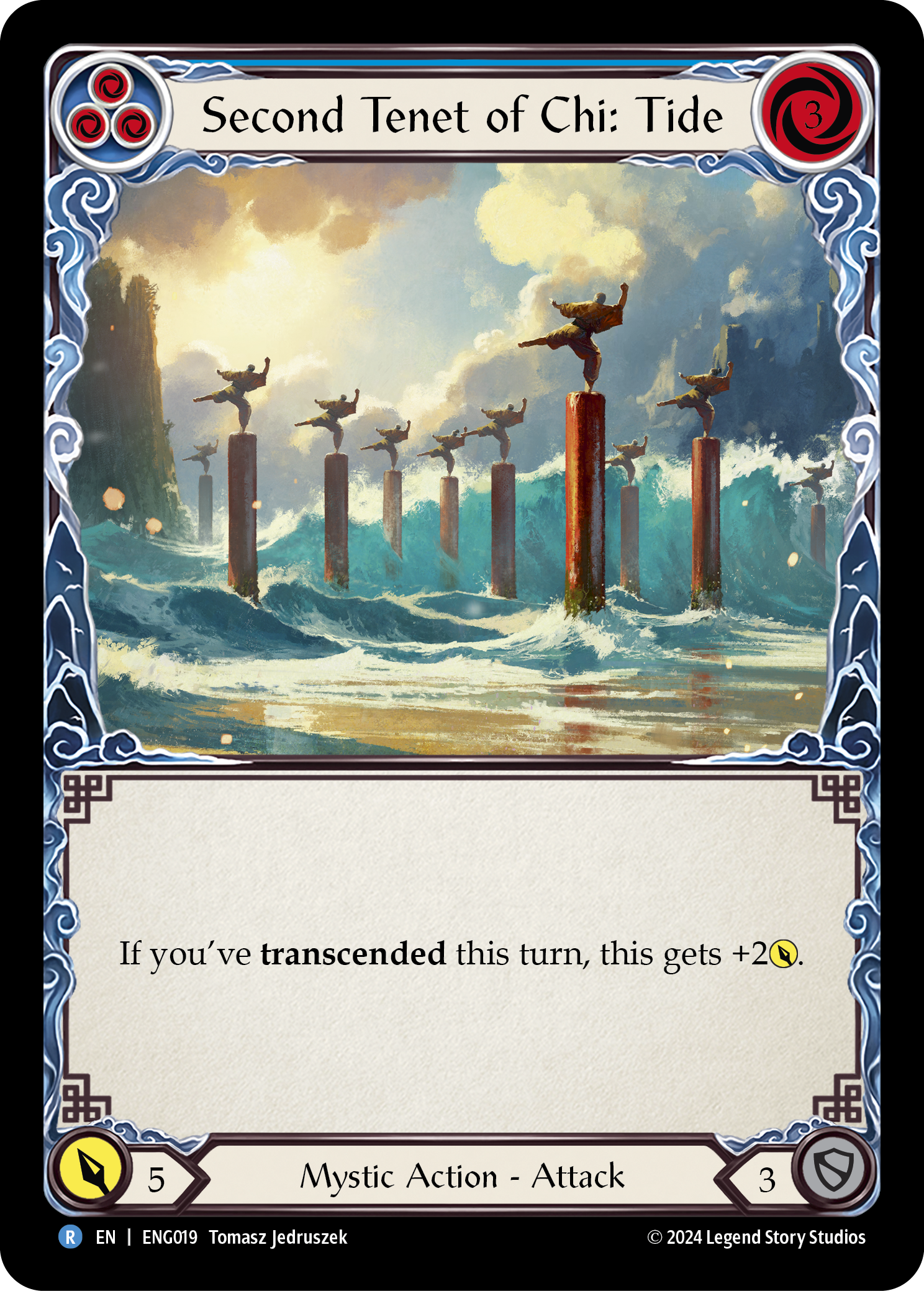 Second Tenet of Chi: Tide [ENG019] (Part the Mistveil Enigma Blitz Deck) | Magic Magpie