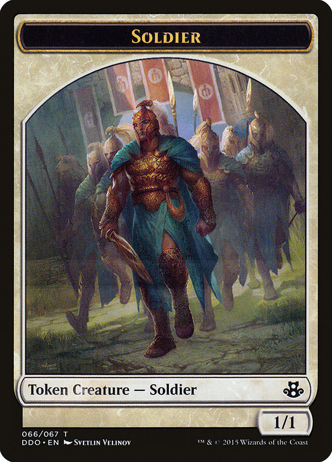 Soldier Token [Duel Decks: Elspeth vs. Kiora] | Magic Magpie
